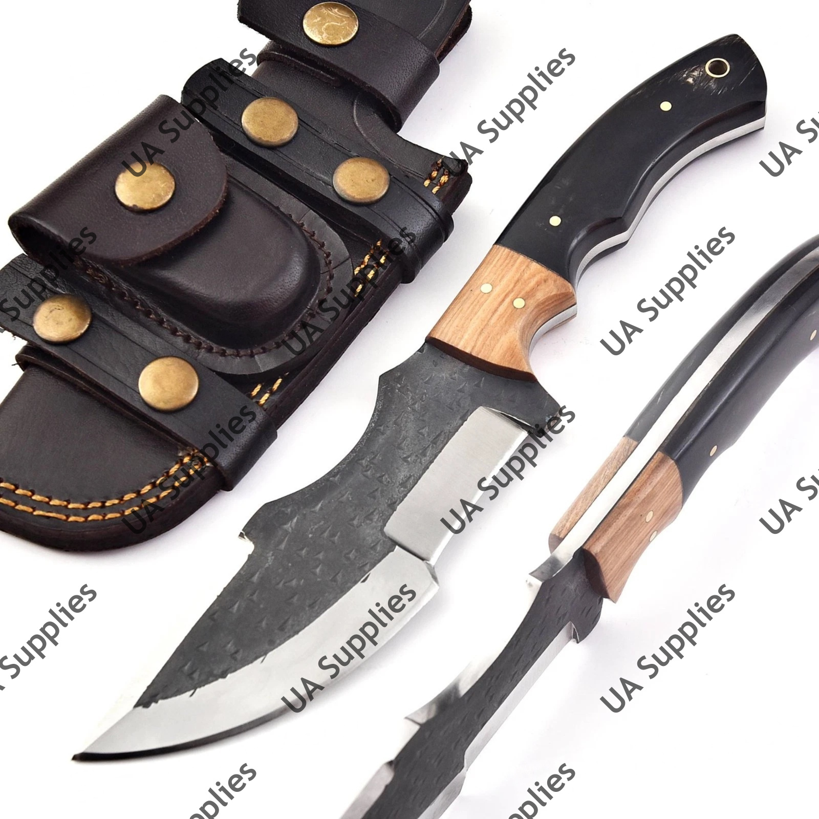 Carbon Steel , Resin & Olive Wood