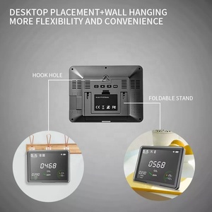 PTH-20A CO2 детектор NDIR 3 в 1 мониторинга качества воздуха TVOC температуры и влажности с часами календарь дисплей с сигнализацией, хорошее качество, газоанализатор - Product Image 5