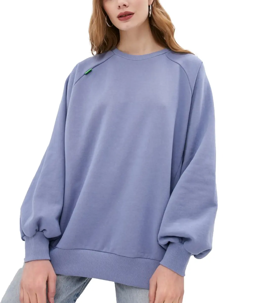 Custom screen print Cotton Pullover oversized hooded sweatshirt and sweatpants set crop top hoodies women crew neck sweatshirt