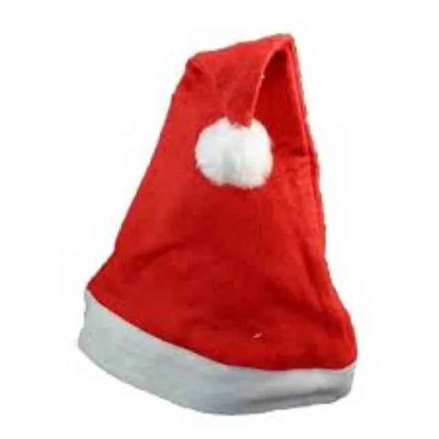Crazy Party Adulto Personalizado Sombrero de Papá Noel Decoración Franela Impreso Sombrero de Navidad BR