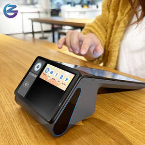 Máquina POS inteligente de doble pantalla Z108 con impresora de recibos integrada diseñada para cadenas de café de restaurantes y programas de lealtad
