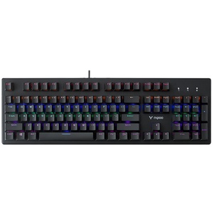 Rapoo V510C New Arrival Rgb 104 <strong>Keys</strong> Win Lock Waterproof Wired Gamer Low Profile Mechanical Gaming <strong>Keyboard</strong> - Product Image 1