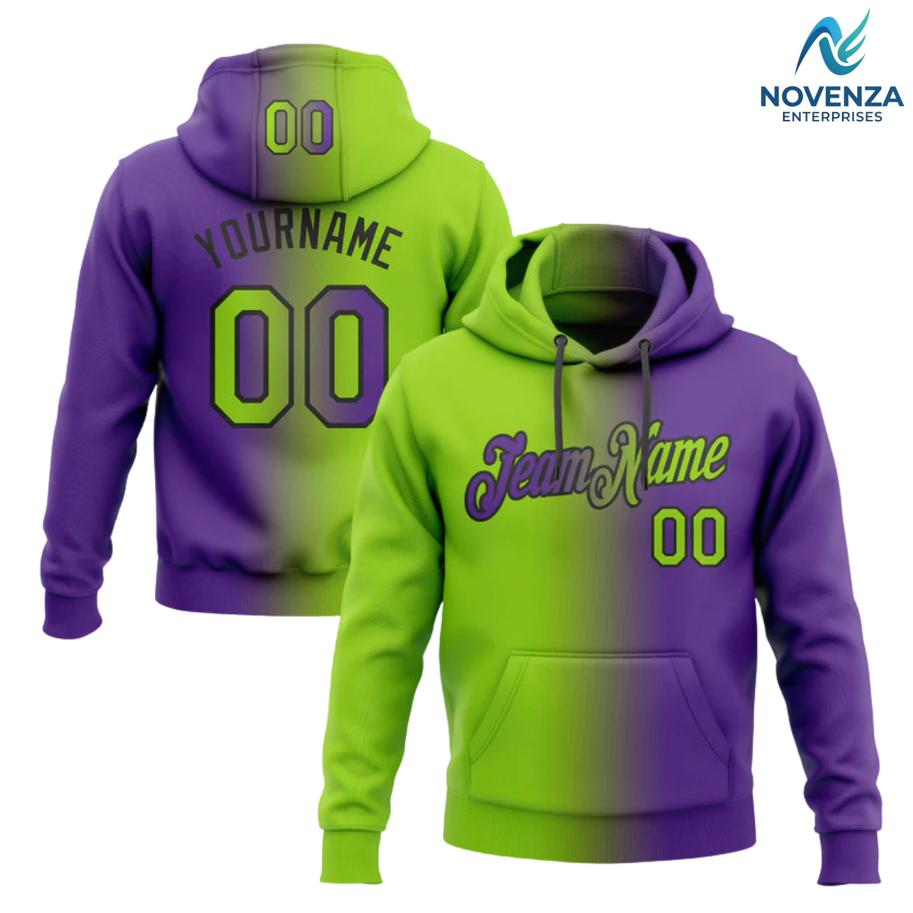 Perroquet vert et violet