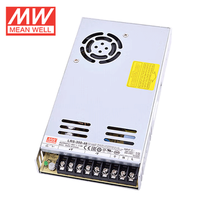 Fuente de alimentación CA/CC de salida única de 350W 48V Mean Well de amplio rango de entrada: Diseño de perfil bajo para automatización industrial - Product Image 1