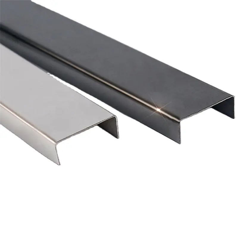 Flexible Sliding Protection L-shaped Degree Corner Tile Trim Brushed Brass Silver For Interior Guard