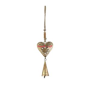 Rústico Sinos Porta Cabide Decoração Chimes Pet Training Casa Sinos Decorativos Forma Cilíndrica Indiano Vaca Sinos Corda
