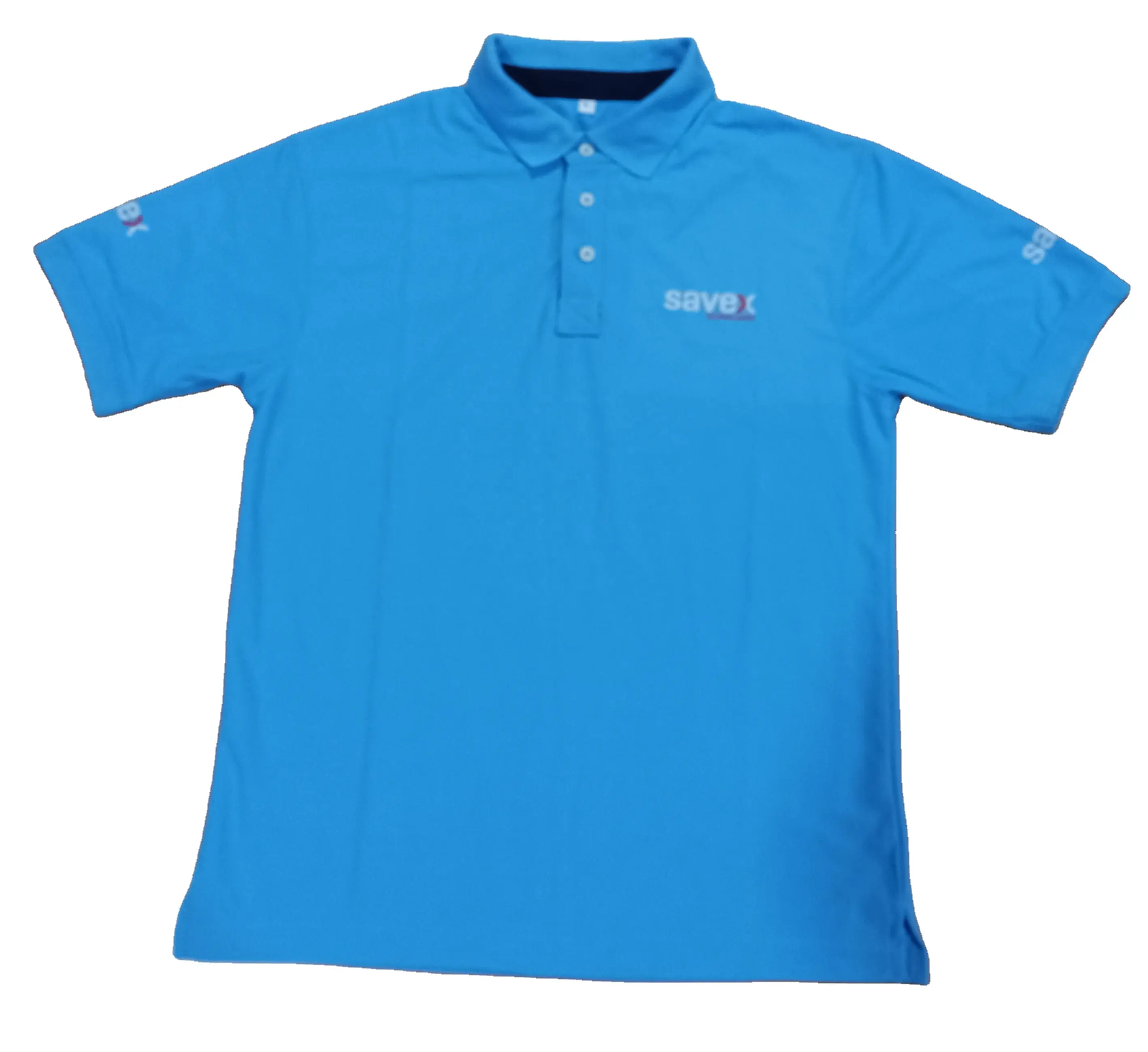 Camiseta 100% poliéster para secagem rápida, 200g, anti-pilling com logotipo personalizado, logotipo da empresa, estampa de bordado, camiseta polo corporativa de golfe