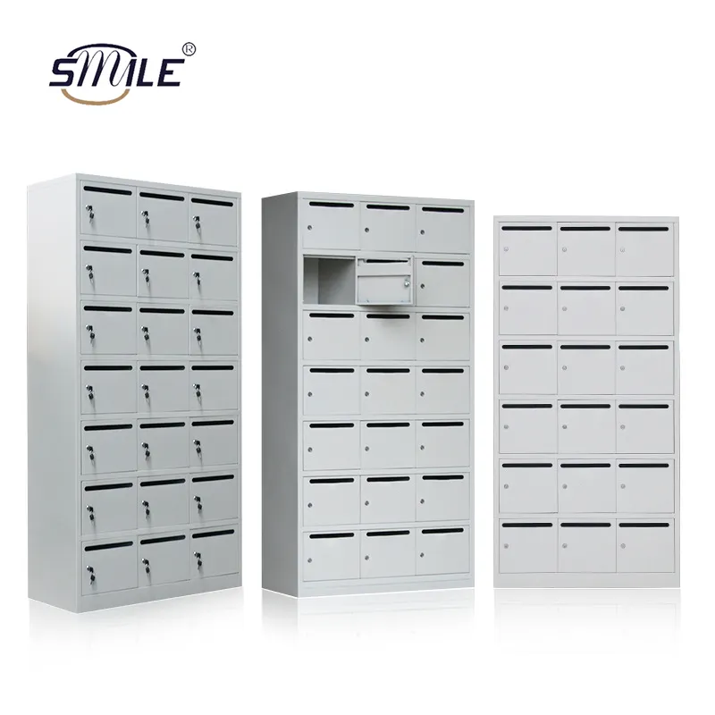 SMILE HOT sale 10/20/30/40Door Outdoor Mailbox/Apartment Postbox/Metal Office Locking Mailbox Commercial Mail Box with lock