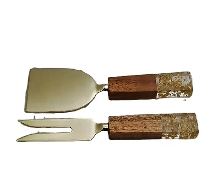 Cuchillo de mantequilla de acero inoxidable con mango de resina Chee's Knife 2PCs Set