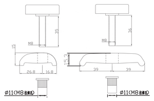 Hava işleyicisi için E-ZONG merkezi hava klima ünitesi kasa tek veya çift M8 Panel bloğu - Product Image 6