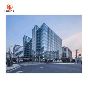 Sistema di rivestimento della parete della tenda del bastone di alluminio del telaio di alluminio strutturale a prova di perdite per le facciate commerciali - Product Image 3