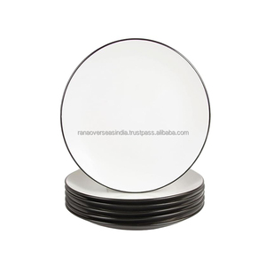 顶级陶瓷上菜盘时尚耐用，非常适合招待晚宴和日常使用，易于清洁 - Product Image 6