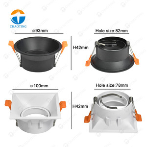 Vuông Hiện Đại Chìm Led Downlight 5 Wát 7 Wát 9 Wát 12 Wát Trong Nhà <span class=keywords><strong>GU10</strong></span> Lịch Thi Đấu MR16 Downlight Khung Nhà Ở - Product Image 5
