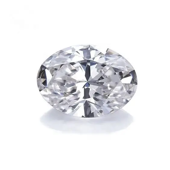 IGI GIA zertifiziert Reiner Lesbarer CVD Laborgewachsener VVS-Diamant 0,01-5 Karat brillant oval geschnitten Naturdiamanten-Polierunternehmen Indien
