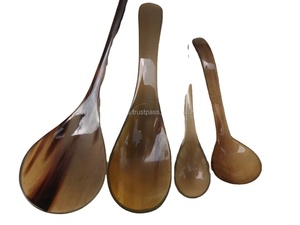 优质水牛角勺牛汤和咖啡餐具派对餐具畅销优质牛角勺 - Product Image 4