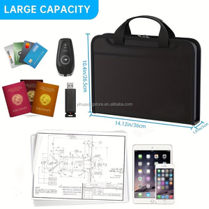 13 Pocket Document Transparent Erweitern des Datei ordners Feuerfester Akkordeon-Datei organisator mit Griff - Product Image 5