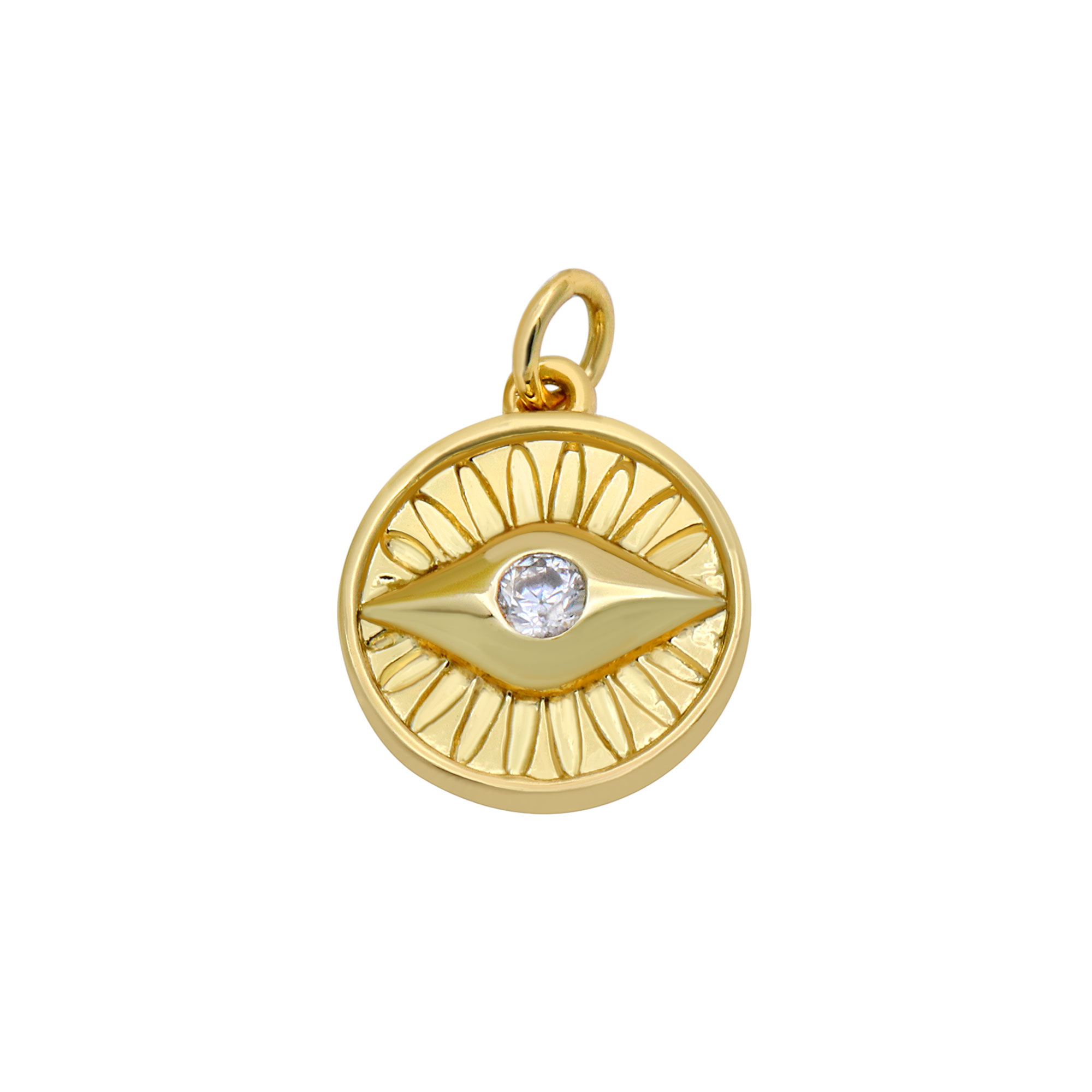 Cubic Zirconia Eye Pendant