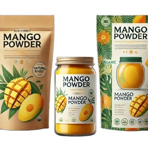Organik dondurularak kurutulmuş % Mango tozu suda çözünür meyve suyu takviyesi saf gıda sınıfı sınıf takviyesi