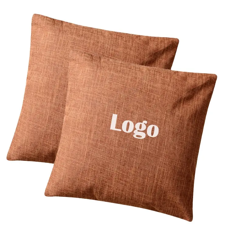 Kunden spezifisches Design einfach gefärbter PC-Baumwoll bezug Polyester füllung allergie freie Kissen Kissen bezug Bequeme Kissenbezug-Sets