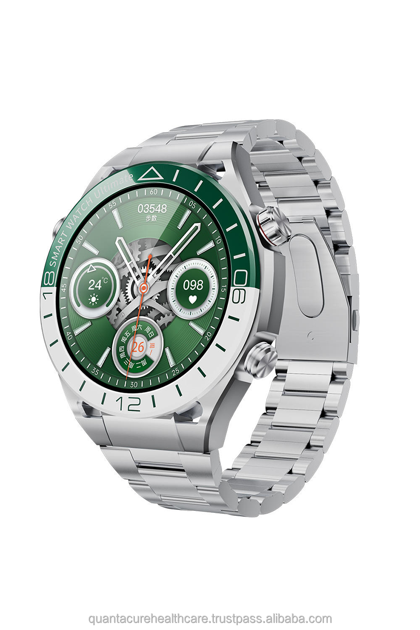 Silver + Green Steel