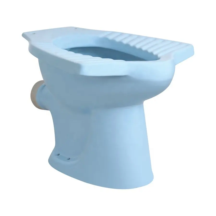 الحمام السيراميك E.W.C. ريفي الأزرق طباعة اللون S/P فخ الآسيوية المرحاض صوان مقعد انجلو الهندي خزانة المياه عموم الأدوات الصحية