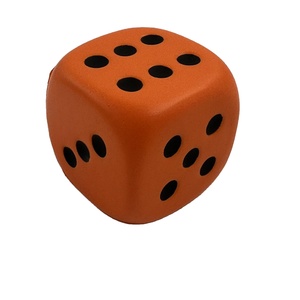 Benutzer definierter Druck Logo Farbe Brettspiel Übung Workout Anti Stress Ball Werbe geschenk würfel 5cm PU Bouncy Soft Foam Würfel - Product Image 6
