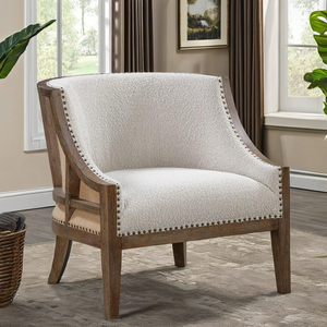 Venta al por mayor cómodo sofá de madera tapizado silla para apartamento y ocio para hoteles y relajación - Product Image 1