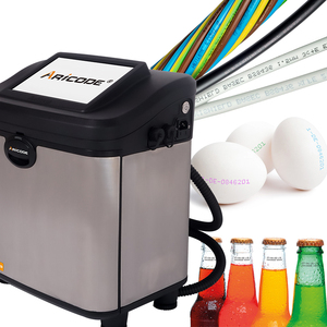 コンベヤーベルトデジタル印刷機を備えた卵ボトルカートンポーチ日付有効期限バッチコード用の工業用CIJインクジェットプリンター - Product Image 1