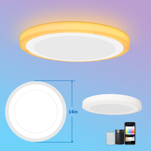 Thông minh wifi Led trần ánh sáng thiết kế hiện đại rgbcw bề mặt núi Alexa & Google trợ lý ứng dụng điều khiển cho phòng ngủ & phòng khách - Product Image 4