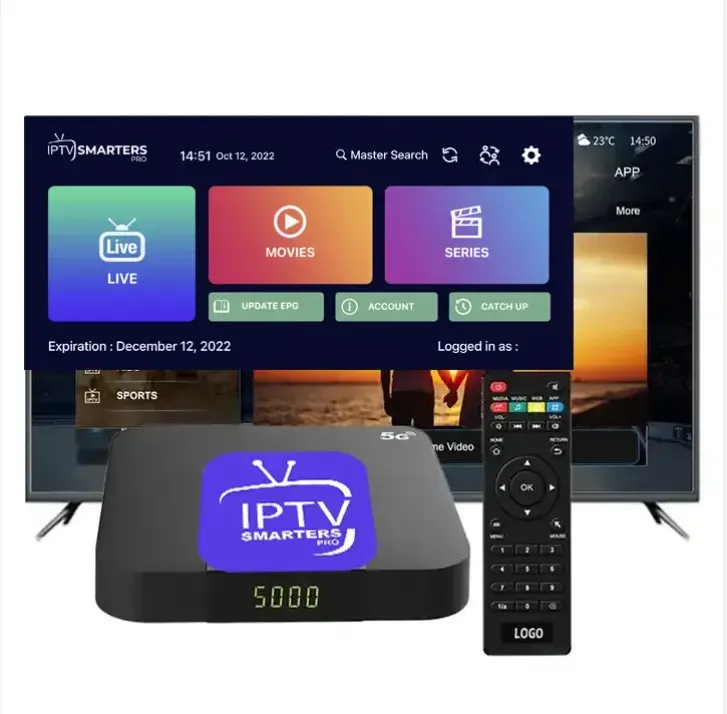 Abbonamento IPTV 12 mesi Smart tv smartphone Android tv box M3U francia spagna olanda UK germania italia belgio in tutto il mondo