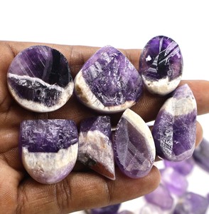 <strong>2025</strong> High Quality Natural Amethyst Lace <strong>Druzy</strong> Mixed Shape Loose Gemstone Lot Oval Crystal and Agate Cabochon for Jewelry