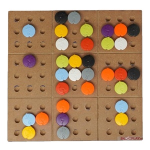 Bao gồm Trò chơi <span class=keywords><strong>sudoku</strong></span> chữ nổi có thể truy cập cho người chơi khiếm thị chơi độc lập với dấu hiệu xúc giác bằng gỗ - Product Image 4
