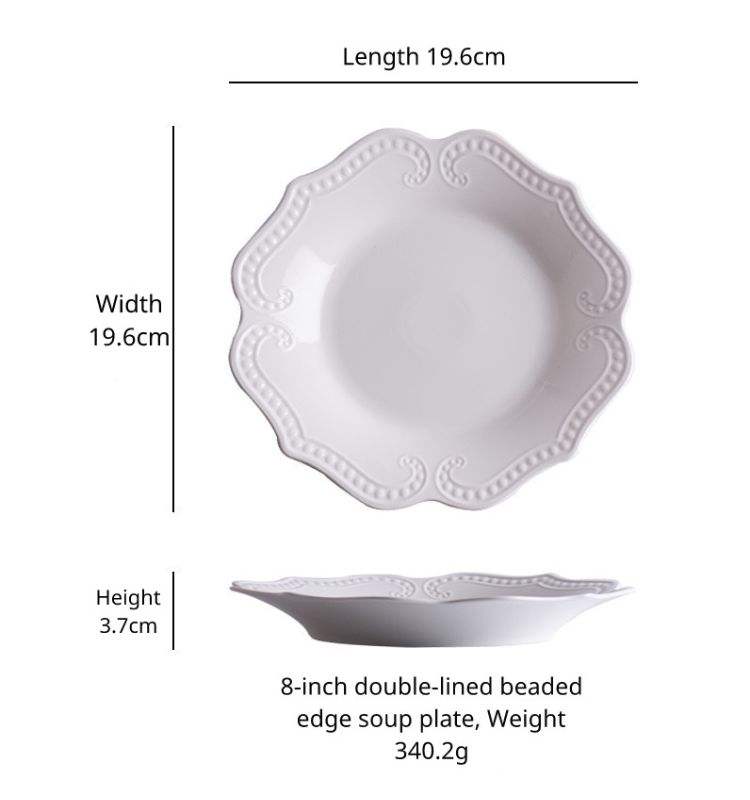 Assiette à soupe 8"