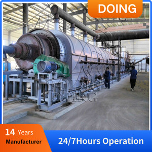 Rubber Pyrolysis Machines Scrap Tyres Rotary Pyrolysis Reactor to Gain <strong>Fuel</strong> <strong>Oil</strong> with High Efficiency Recycle Plastic - Product Image 5