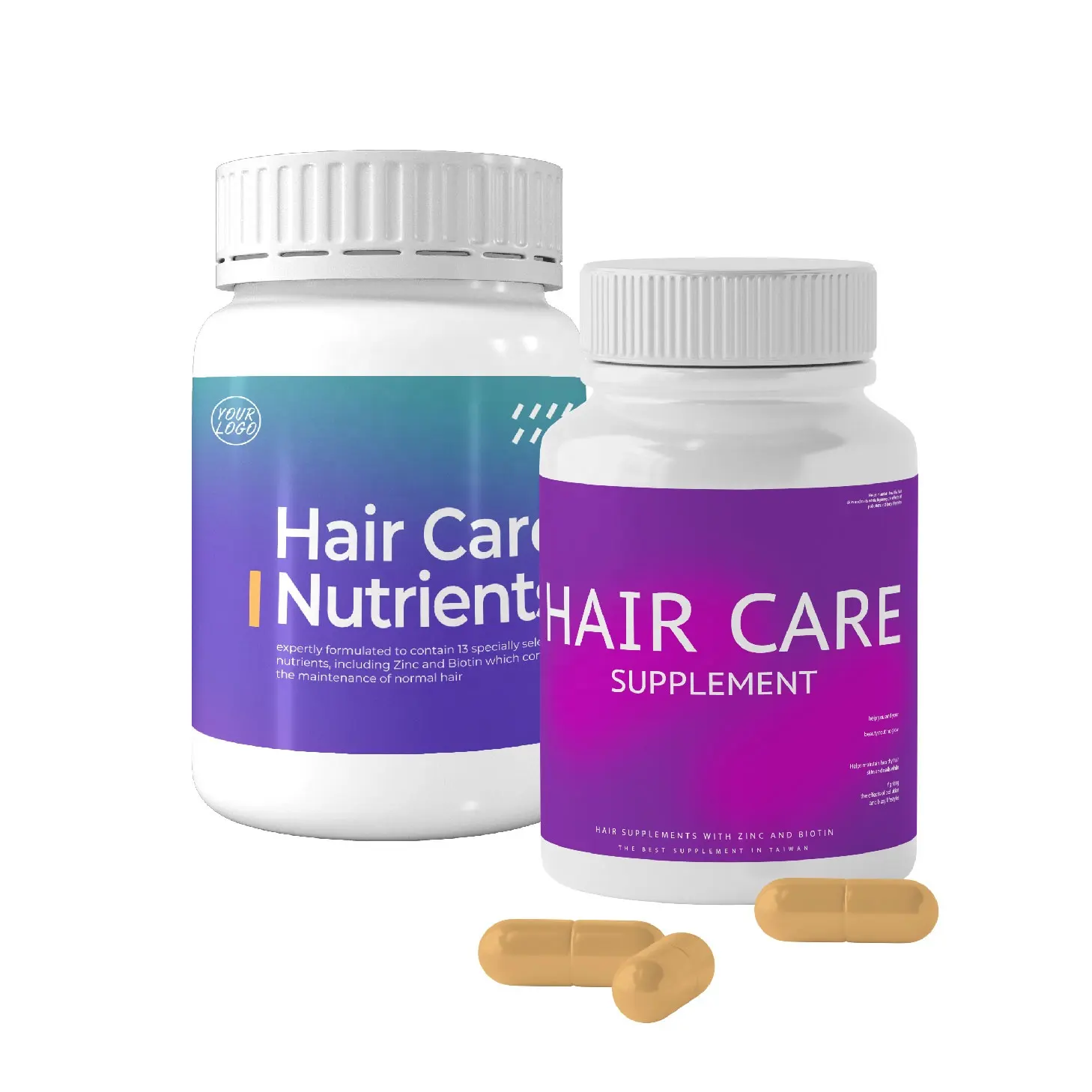 El mejor suplemento para el crecimiento del cabello, totalmente Natural, vitamina de Zinc con biotina para un cabello más fuerte y más saludable