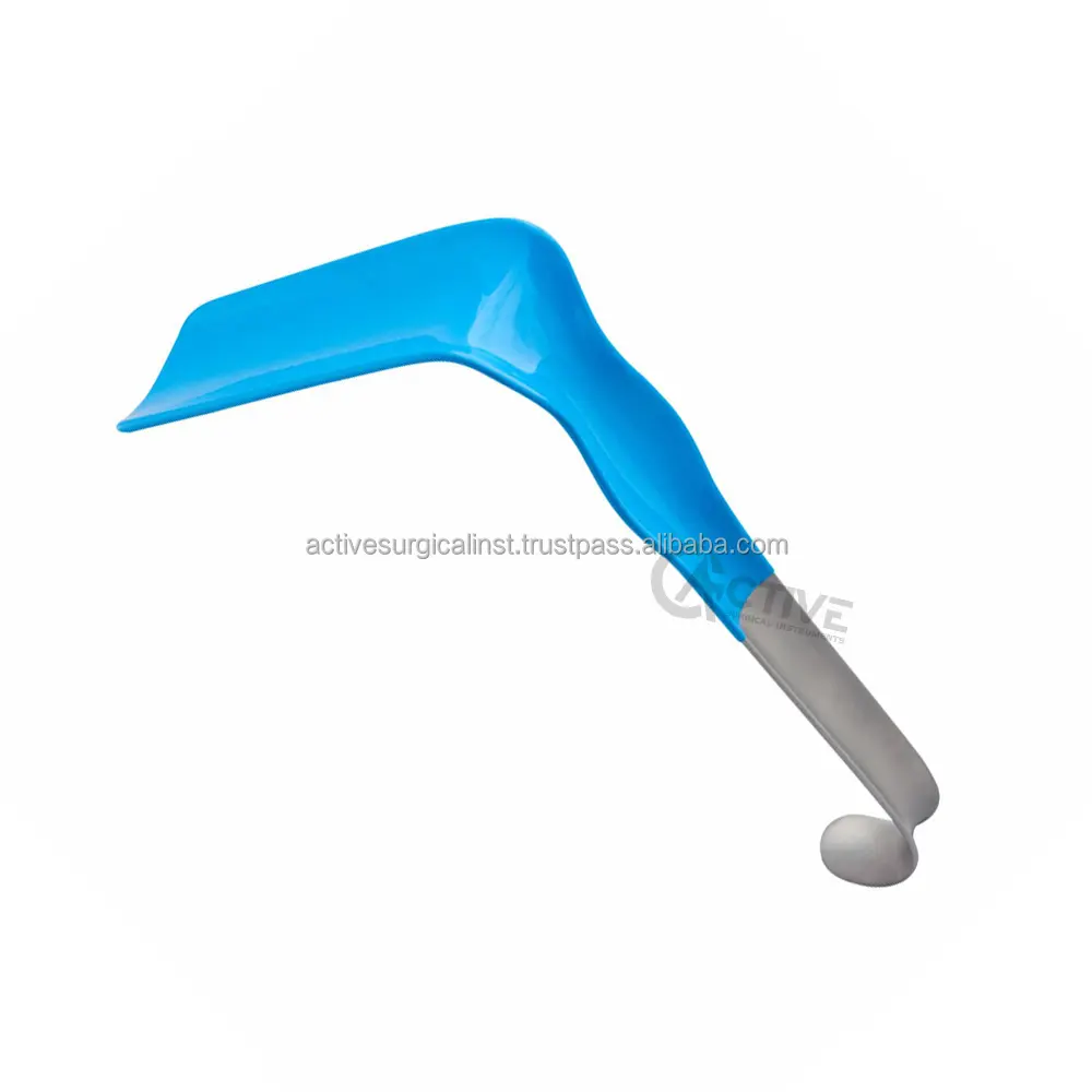 Retractor Vaginal Jackson, instrumentos médicos de acero inoxidable con mango curvado, espátula Vaginal reutilizable