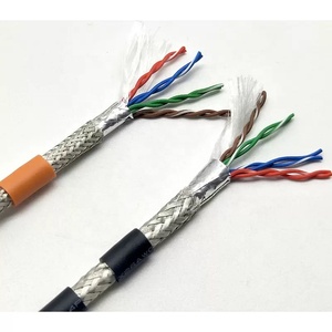 Outdoor Cat7 Sftp High Speed Network Cables 0.585mm Copper Al-aluminum Braiding Cat7 for <strong>Networking</strong> Connection Pass Test 100m - Product Image 1