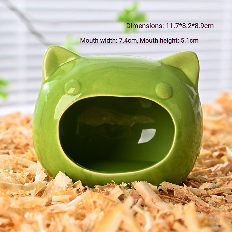 Grand lit pour chat vert