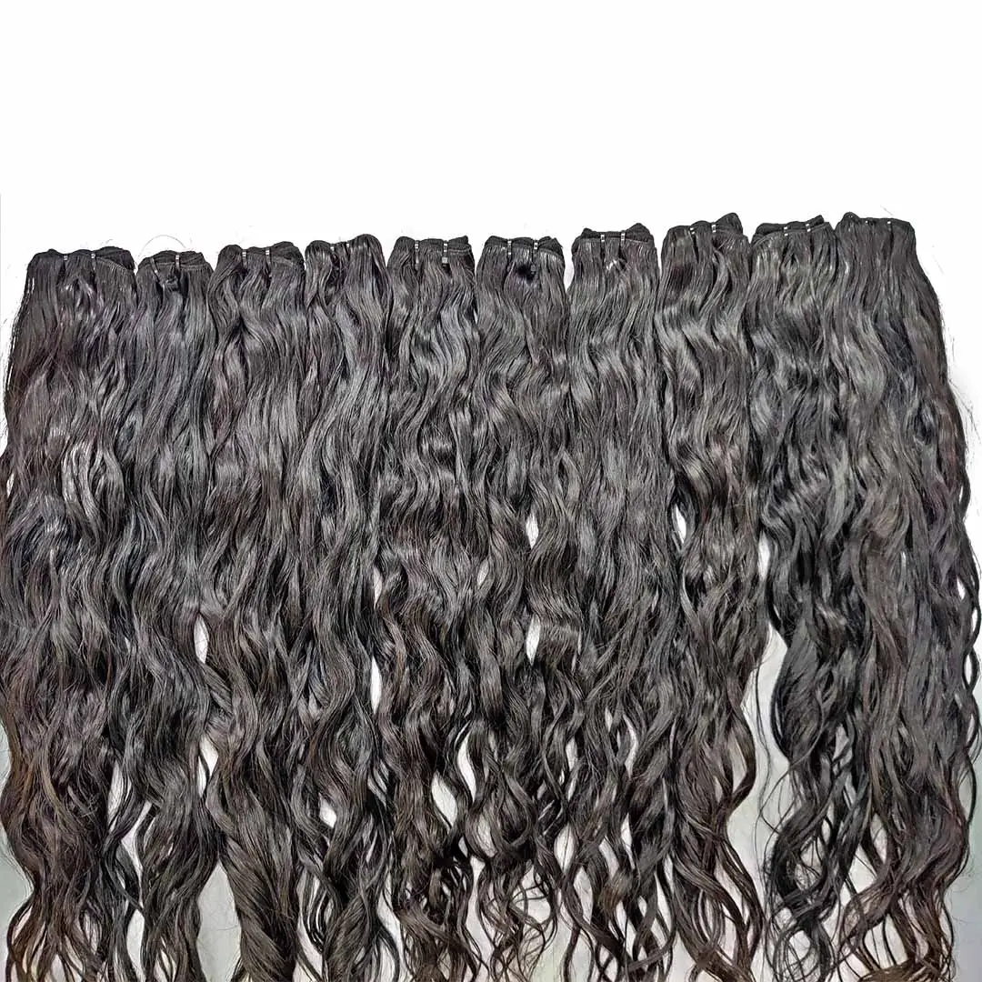 Mechones de pelo indio rizado virgen, venta al por mayor, cabello indio sin procesar, cutícula