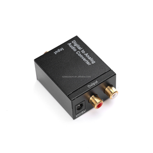 電源付きデジタル-アナログオーディオコンバーターデジタル光信号-アナログ信号コンバーター - Product Image 2
