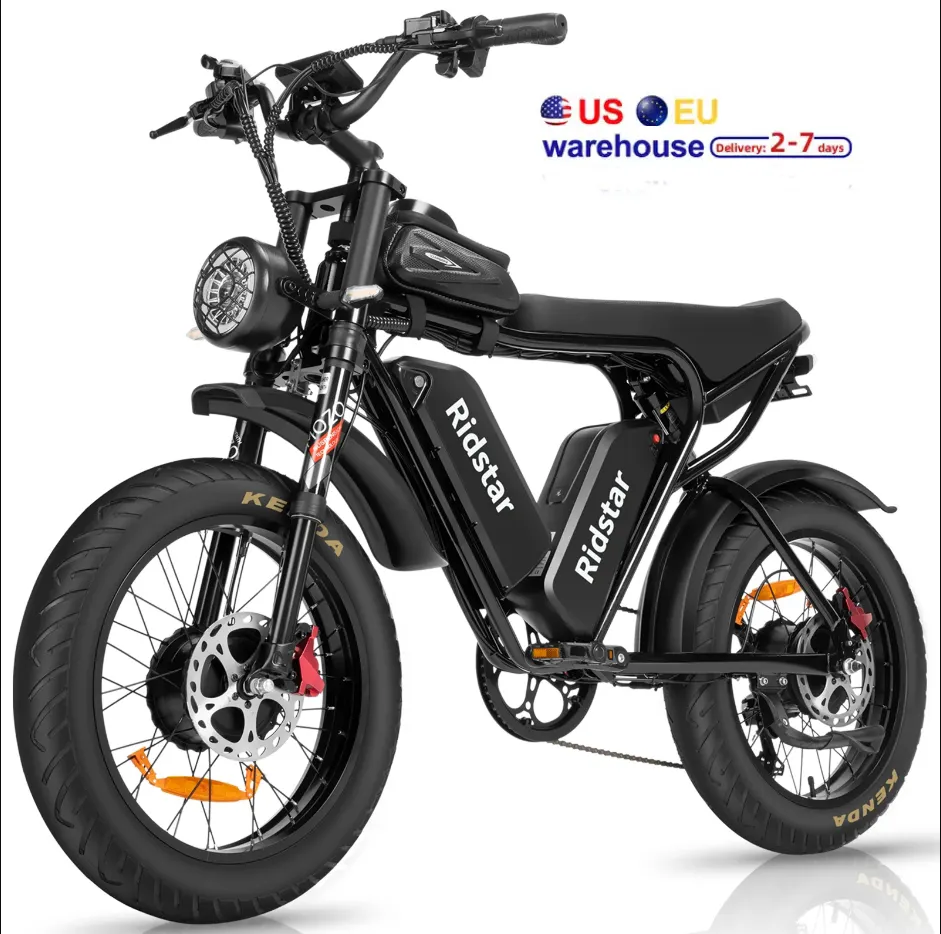 Dubbele Bettery Ouxi Off-Road Petava Elektrische Mountainbike 2000W 52V 40ah Surron Ebike Elektrische Dikke Band 20Inch Mountainbike