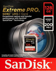 Sandisk 128gb קיצונית pro sdxc UHS-I כרטיס זיכרון, כרטיס SD, 200 mb/<span class=keywords><strong>s</strong></span>, v30, u3, c10, SDSDXXD-128G-GN4IN