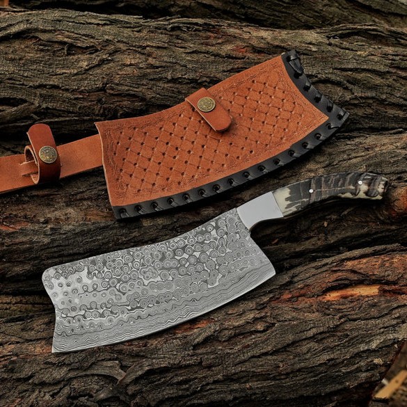 Damascus Steel & Ram Horn