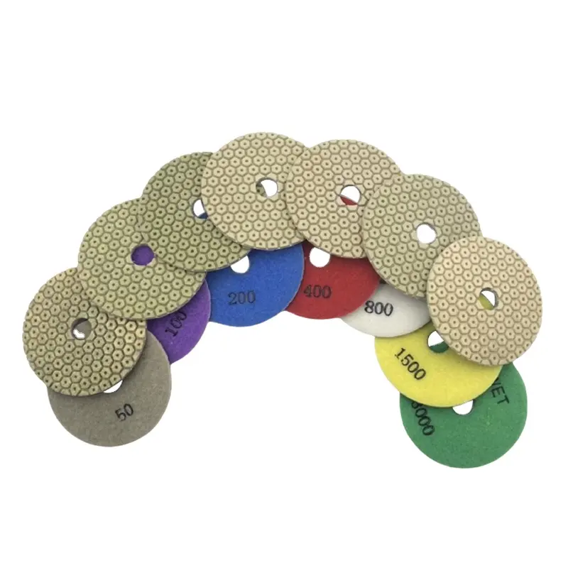 Wholesale 4 Inch Diamond Polishing pads for Concrete and Granite Wet Polishing Pads