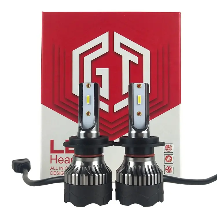 Oukitek — ampoule pour phares de voiture led haute puissance, 80W, 12000lm, H4, H1, H3, H11, blanc, universel, pour véhicule de 12V