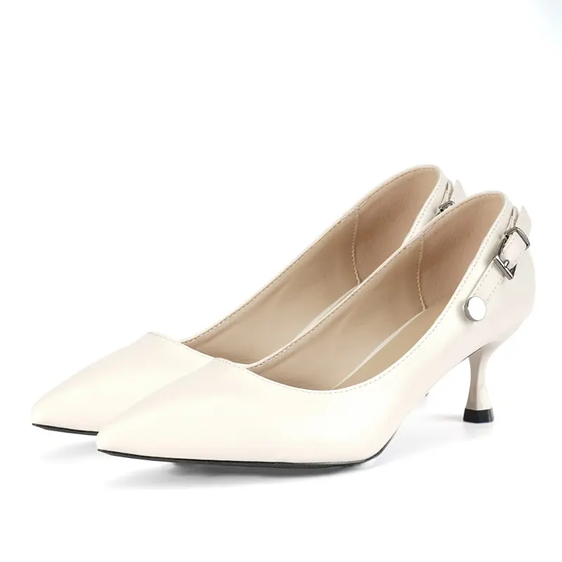 Sepatu formal wanita desain baru dengan tali hak mewah ringan nyaman untuk sandal awet berkualitas tinggi