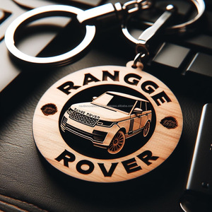 Chaveiros Range Rover de madeira gravados personalizados Elevem sua marca com brindes promocionais personalizados
