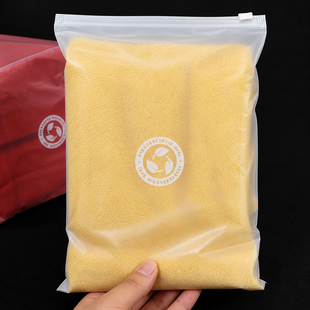 Biodegradable and Compostable Slider Zipper Bag
