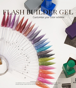 Buz NOVA için çok iyi tırnak tutkal jel sanat oluşturucu çivi Uv Sticker basın poli seti kiti 32 renkler flaş yıldız tırnak jeli Set - Product Image 4