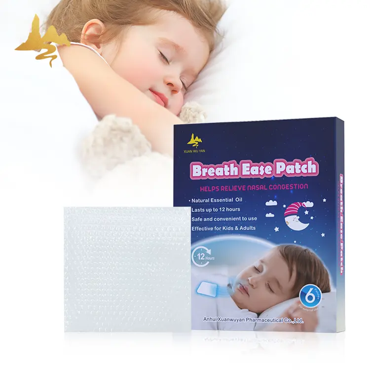 Chăm sóc sức khỏe Sản phẩm thúc đẩy ngủ thảo dược tinh dầu bạc hà Hydrogel trẻ em hơi thở một cách dễ dàng vá